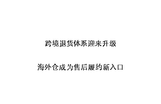 跨境退货体系迎来升级：海外仓成为售后履约新入口