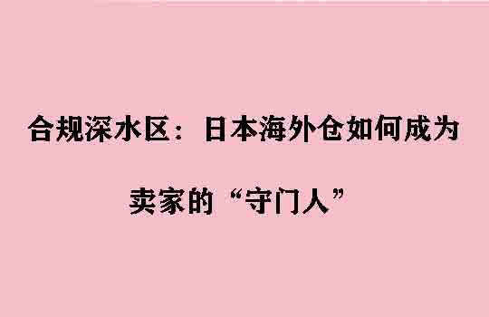 合规深水区：日本海外仓如何成为卖家的“守门人”