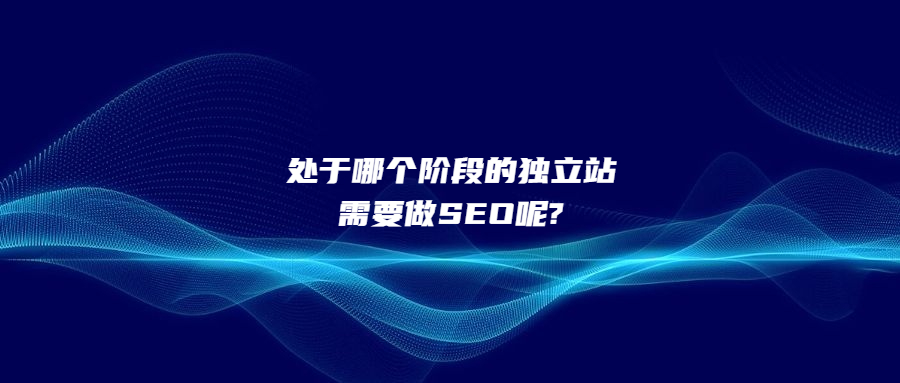 处于哪个阶段的独立站需要做SEO呢?