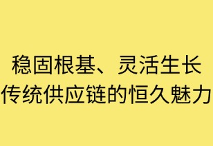 稳固根基，灵活生长：传统供应链的恒久魅力