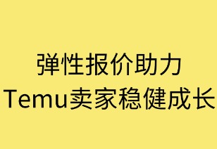 弹性报价助力Temu卖家稳健成长