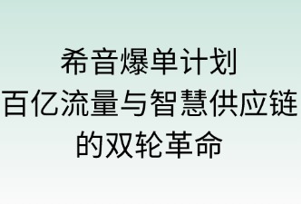 希音“爆单计划”：百亿流量与智慧供应链的双轮革命