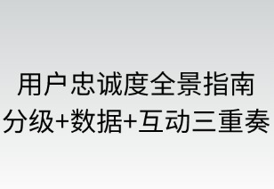 用户忠诚计划全景指南：分级·数据·互动三重奏