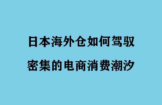 与时间赛跑：日本海外仓如何驾驭密集的电商消费潮汐