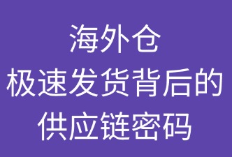 海外仓：极速发货背后的供应链密码