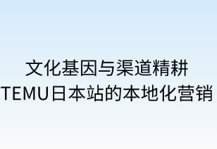 文化基因与渠道精耕：TEMU日本站的本地化营销