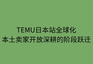 本土卖家开放：TEMU全球化深耕的三阶段跃迁