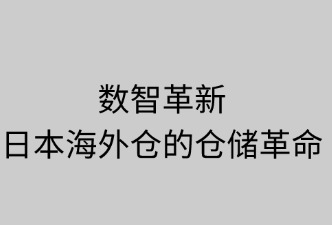 数智革新：日本海外仓的仓储革命