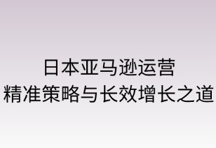 日本亚马逊运营：精准策略与长效增长之道