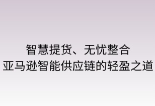 智慧提货，无忧整合：亚马逊智能供应链的轻盈之道