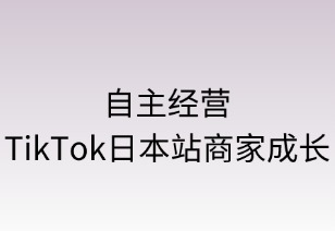 自主经营：TikTok日本站商家成长指南