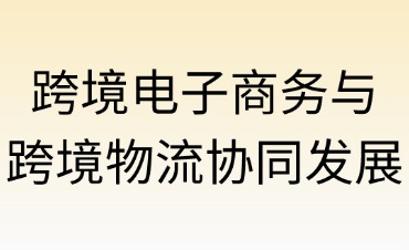 跨境电子商务与国际物流：协同发展的共生图景